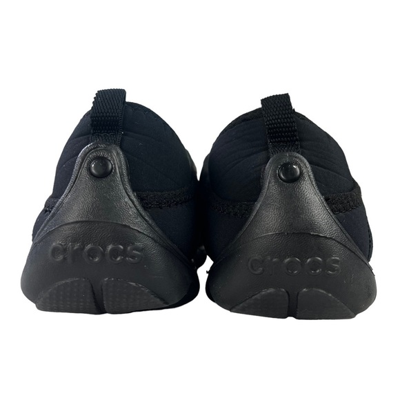 Crocs Duet Busy Day Mary Janes Black Neoprene‎ Flats Size Junior Girls 5 - Picture 8 of 10